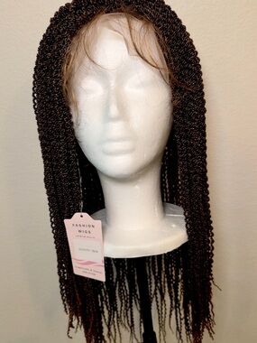 Wiger Women’s Braided Wig with Lace Front and back